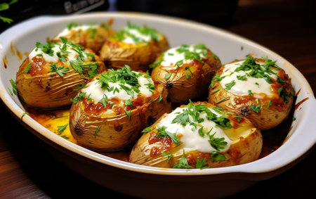 Savory Butter Sour Cream Potatoes Generative AIの素材