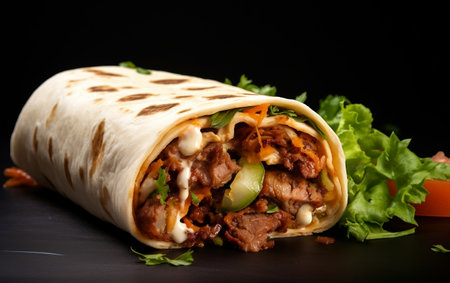 Savory Shawarma Delight Generative AIの素材