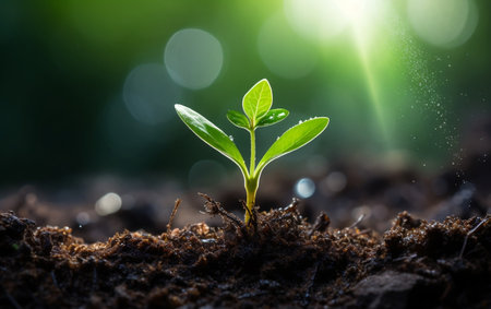 Green Sprout Depicting Renewal Generative AIの素材
