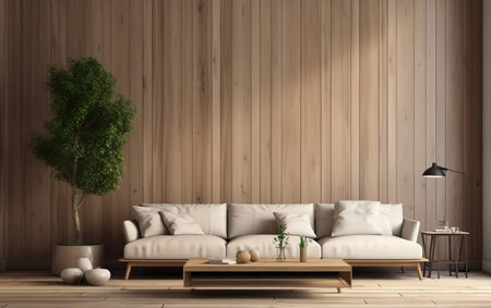 Interior Design for the Living Room Generative AIの素材