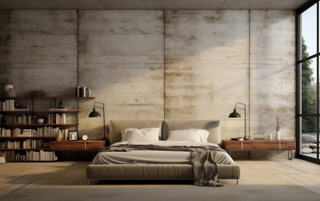 Bedroom Interior Design Generative AIの素材