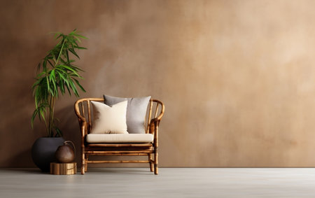 Interior Design featuring Armchair Generative AIの素材