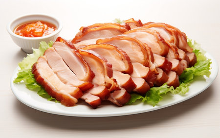 Top View Image of Crispy Belly Generative AIの素材