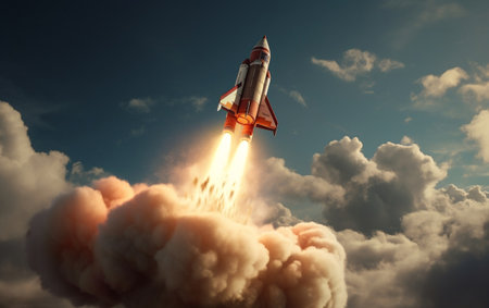 Journey Beyond Rocket Initiating Takeoffの素材