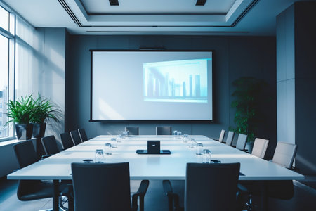 Meeting Room Setup Presentation Screen Insideの素材