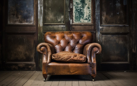 Comfort The Aged Leather Armchairの素材