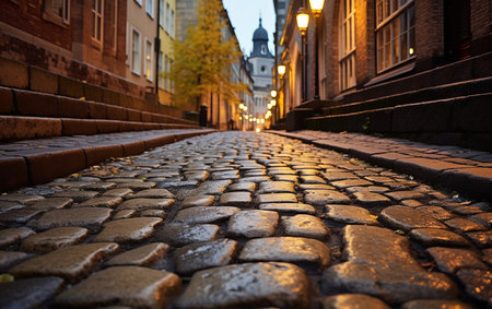 Walking Through History Cobblestone Streets Legacyの素材