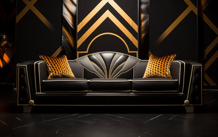 Setting the Scene Art Deco Glamour with Geometric Flairの素材