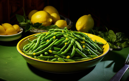 Green Bean Delight A Summer Favorite Fresh and Snappyの素材