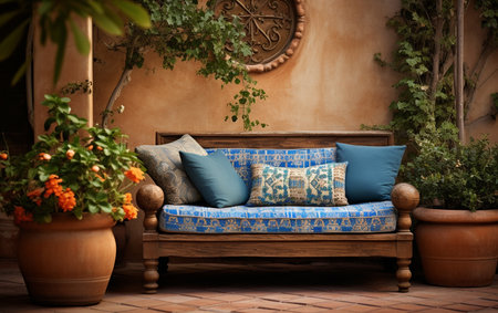 Mediterranean Aesthetics Meets Rustic Sofaの素材