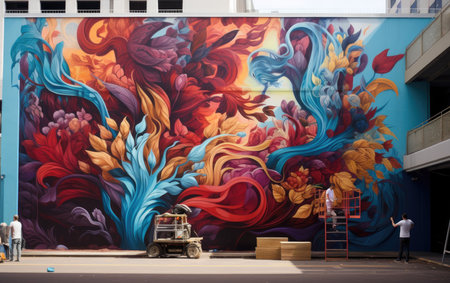 Street Artist Breathing Life into City Wallsの素材