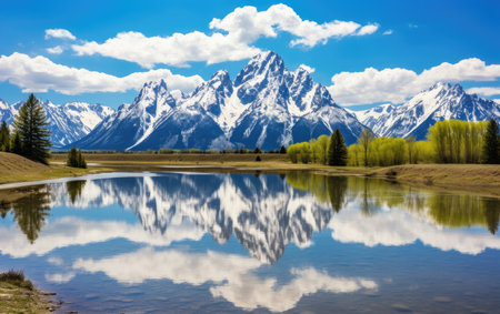 Mirror Lake Grand Tetons Serenityの素材