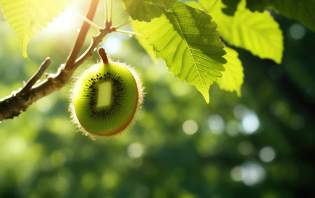 Kiwi Perfection on a Branchの素材