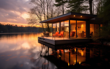 Tranquil Waterside Getawayの素材