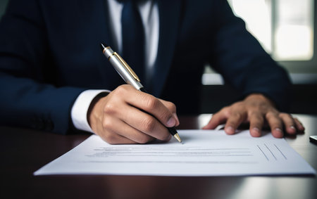 The Final Signature on a Crucial Contractの素材