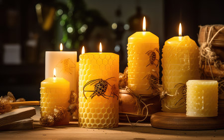 Beeswax Candlelight for Tranquil Momentsの素材