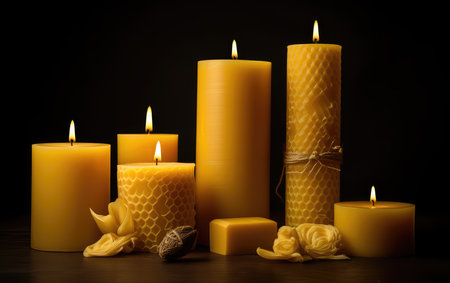 Beeswax Candlelight: A Serene Glowの素材