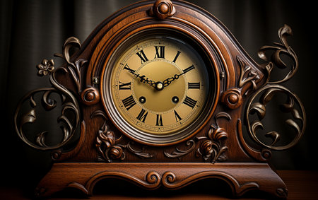 Wooden Timepiece Preserving the Pastの素材