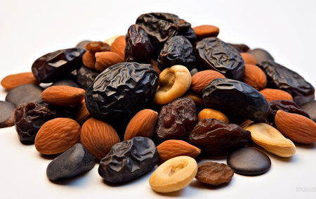 Dried Prunes Meet Brazil Nutsの素材