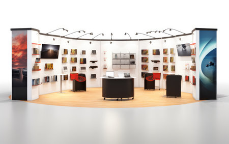 Booth Setup for Trade Showの素材