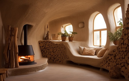 Earth's Warm Embrace: Mud Insulationの素材