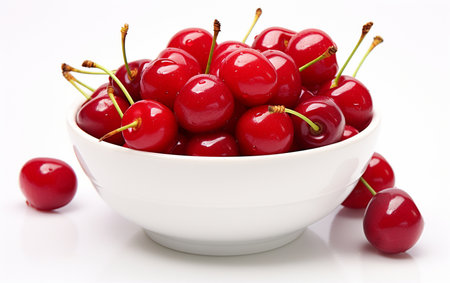 A Bowl of Luscious Sliced Cherriesの素材