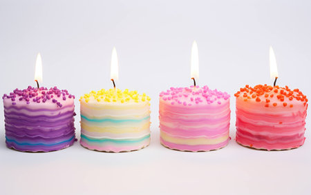 Birthday Blessings in the Form of a Plaque On White Backgroundの素材