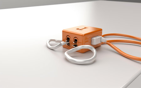 Fun Desktop Wire Holders. On White Backgroundの素材