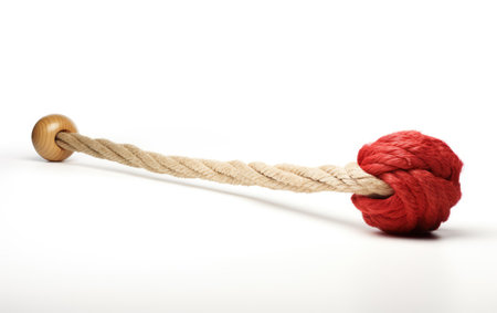 Cricket Field Rope Tensioning Tool. On White Backgroundの素材