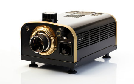 Projector for Home Theater on White Background.の素材