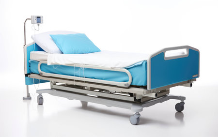 Hospital Room Equipment on White Background.の素材