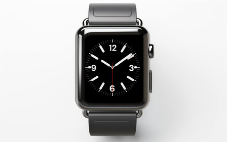 Digital Wearable Device on White Background.の素材