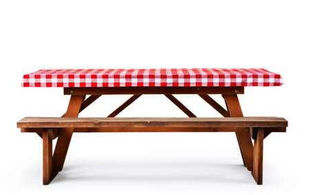 Outdoor Dining Furniture on White Background.の素材