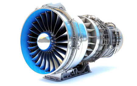 Aviation Propulsion on White Background.の素材