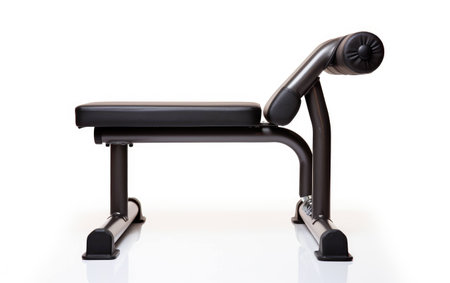 Bench Equipment on White Background.の素材