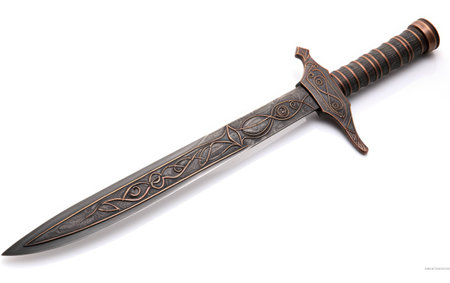 Highland Dagger on White Background.の素材