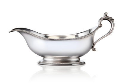 Shiny Gravy Server on White Background.の素材