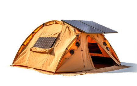 Solar Tent on White Background.の素材