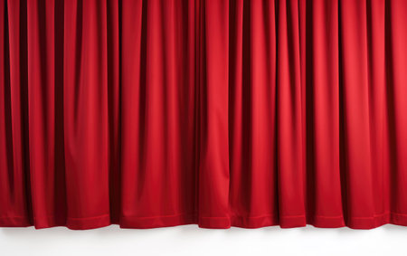 Soundproof Curtain on White Background.の素材