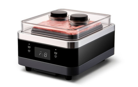 Sous Vide Cooker on White Background.の素材