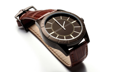 Solar-Powered Watch Image on White Background.の素材