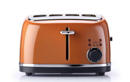 Toaster on White Background.の素材