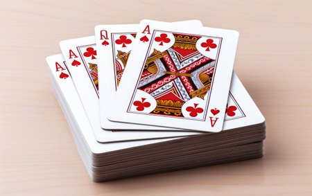 Playing Card Set on White Background.の素材