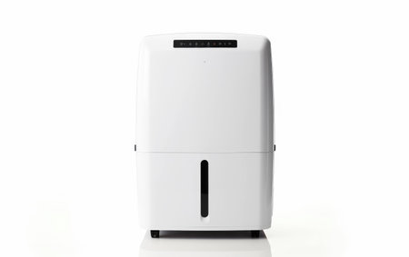 Modern Humidity Control Device on White Background.の素材