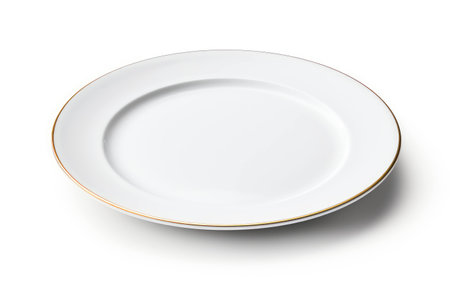 Decorative Dinnerware on White Background.の素材