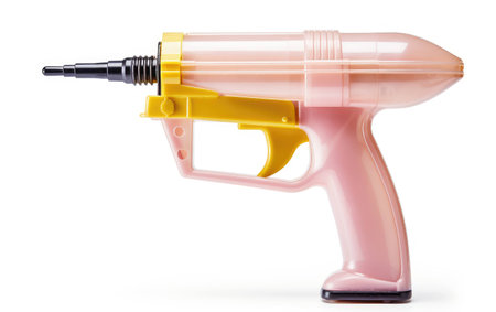Glue Gun Craft Tool on White Background.の素材