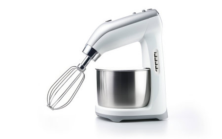 Modern Mixing Device on White Background.の素材