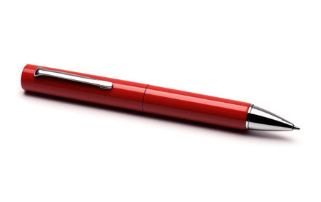 Writing Instrument on White Background.の素材