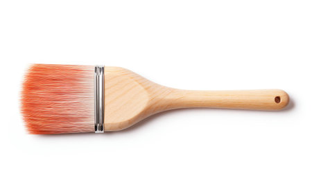 Painter's Paintbrush on White Background.の素材