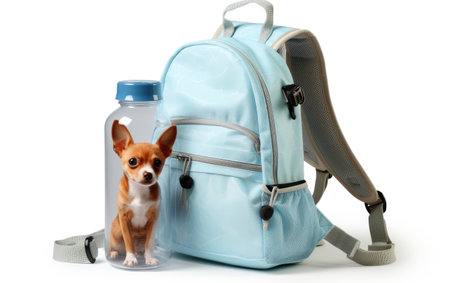 Unique Pet on White Background.の素材